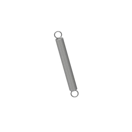 Extension Spring, O= .500, L= 4.50, W= .055